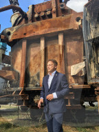 Energy Security Minister Grant Shapps during a visit to Ukraine