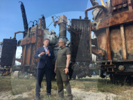Energy Security Minister Grant Shapps during a visit to Ukraine