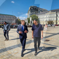 Energy Security Minister Grant Shapps during a visit to Ukraine