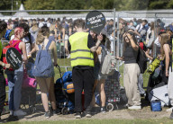Reading Festival arrivals in Reading, UK.