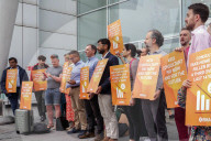 NHS Consultants Picket at UCHL in London, UK.