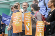 NHS Consultants Picket at UCHL in London, UK.