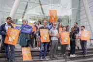 NHS Consultants Picket at UCHL in London, UK.