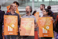 NHS Consultants Picket at UCHL in London, UK.