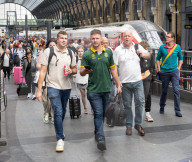 Bank Holiday travel to and from King’s Cross railway station in London, UK 