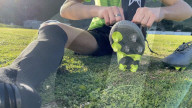 Hugh tech football sock offers all round injury protection