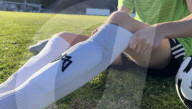 Hugh tech football sock offers all round injury protection