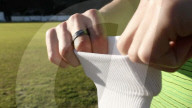 Hugh tech football sock offers all round injury protection
