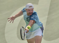 TENNIS - Der Schweizer Dominic Stricker jubelt nach seinem Sieg gegen Tsitsipas am US Open