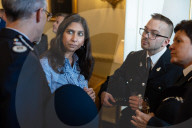Home Secretary Suella Braverman hosts the Police Uplift reception.