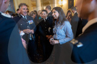 Home Secretary Suella Braverman hosts the Police Uplift reception.