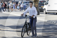 Shadow Climate Change Secretary Ed Milliband arrives in Westminster, London, UK. 