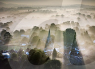 Hot weather in Surrey, UK.