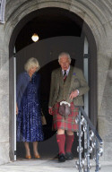 Charles and Camilla at Balmoral church service