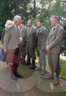 Charles and Camilla at Balmoral church service