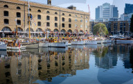 Classic Boat Festival at St Katharine Docks, London, UK