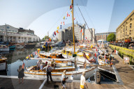 Classic Boat Festival at St Katharine Docks, London, UK