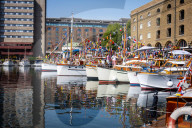Classic Boat Festival at St Katharine Docks, London, UK