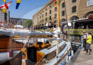 Classic Boat Festival at St Katharine Docks, London, UK