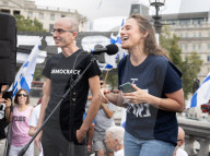 Defend Israeli Democracy UK rally in Trafalgar Square, London, UK.