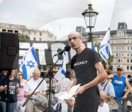 Defend Israeli Democracy UK rally in Trafalgar Square, London, UK.