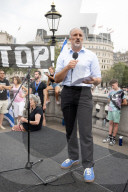 Defend Israeli Democracy UK rally in Trafalgar Square, London, UK.