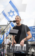 Defend Israeli Democracy UK rally in Trafalgar Square, London, UK.