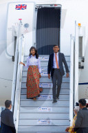Rishi Sunak and his wife arrive in India