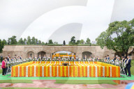Prime Minister Rishi Sunak places a wreath at Raj Ghat