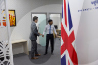 Prime Minister Rishi Sunak holds a brief meeting with the Canadian PM