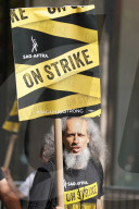 NEWS - USA: Sie streiken weiter - SAG-AFTRA Streikpostenkette in  New York