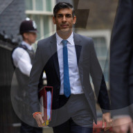Prime Minister Rishi Sunak leaves Downing Street for PMQs