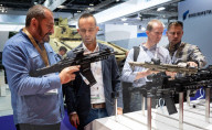 Defence and Security Equipment International biennial defence and security trade exhibition Day 3 at ExCeL London, UK. 