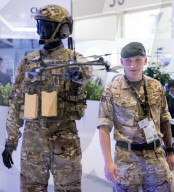 Defence and Security Equipment International biennial defence and security trade exhibition Day 3 at ExCeL London, UK. 