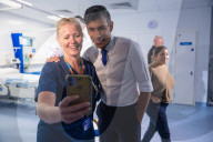 Prime Minister Rishi Sunak visits North Devon District Hospital