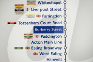 Bond Street tube station temporarily renamed as Burberry Street.