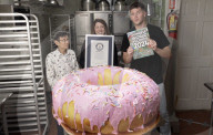 Doughnut cake tribute to Homer Simpson is a world record