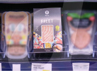 3D printed vegan "salmon" fillet ready for sale