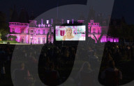 Waddesdon Manor Barbie cinema in Waddesdon, UK.