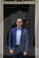 Daniel Ek Visits Downing Street in London, UK.