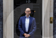 Daniel Ek Visits Downing Street in London, UK.