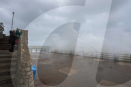 The remnants of Hurricane Lee in Folkestone UK.
