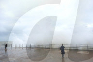The remnants of Hurricane Lee in Folkestone UK.