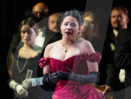 Dress rehearsal of La traviata Composed by Verdi Welsh National Opera at the Wales Millennium Centre, Cardiff, Wales, UK