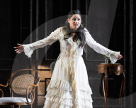 Dress rehearsal of La traviata Composed by Verdi Welsh National Opera at the Wales Millennium Centre, Cardiff, Wales, UK