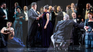 Dress rehearsal of La traviata Composed by Verdi Welsh National Opera at the Wales Millennium Centre, Cardiff, Wales, UK