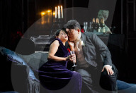 Dress rehearsal of La traviata Composed by Verdi Welsh National Opera at the Wales Millennium Centre, Cardiff, Wales, UK