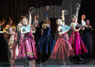 Dress rehearsal of La traviata Composed by Verdi Welsh National Opera at the Wales Millennium Centre, Cardiff, Wales, UK