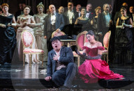 Dress rehearsal of La traviata Composed by Verdi Welsh National Opera at the Wales Millennium Centre, Cardiff, Wales, UK