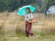 Wind and rain on Wimbledon Common south-west London